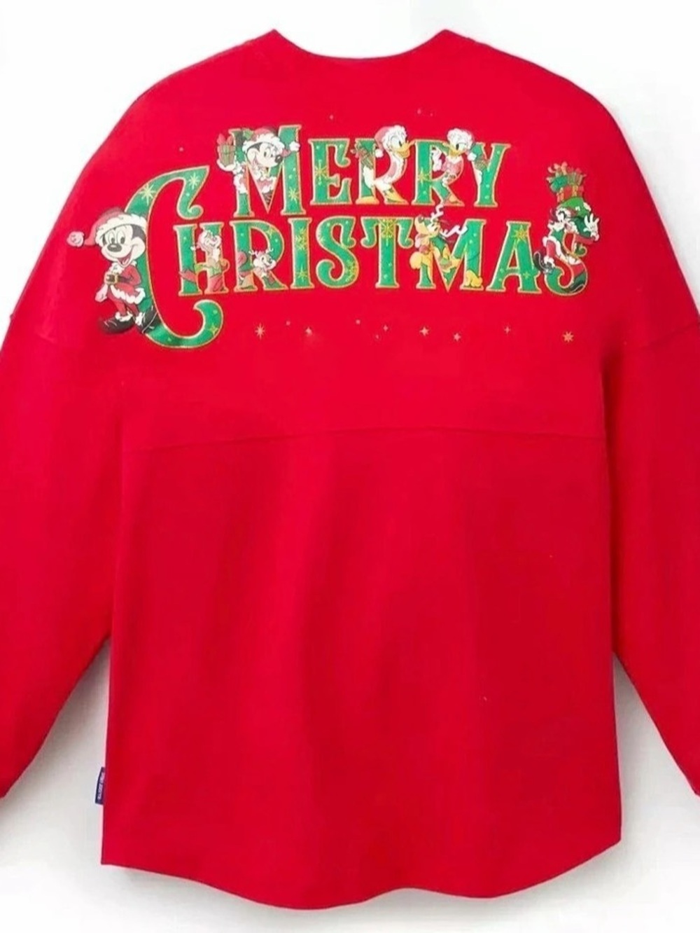 Disney Santa Mickey Mouse & Friends Adult Spirit Jersey "Merry Christmas" 2025